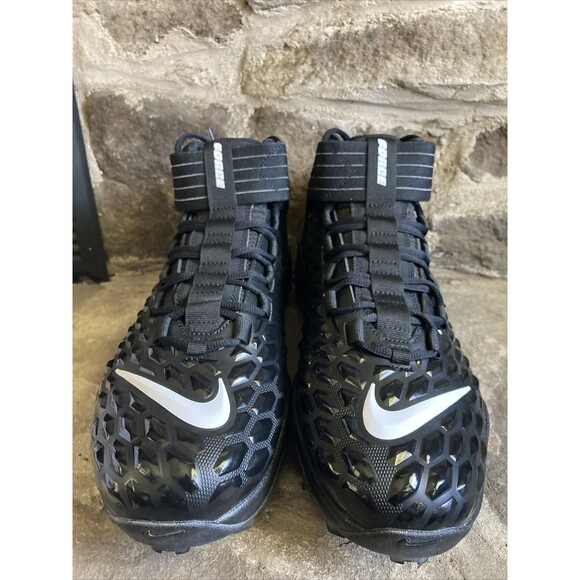 Nike Force Savage Pro 2 Shark Black Football Cleats Men's Size 13.5 WIDE New - Picture 2 of 6